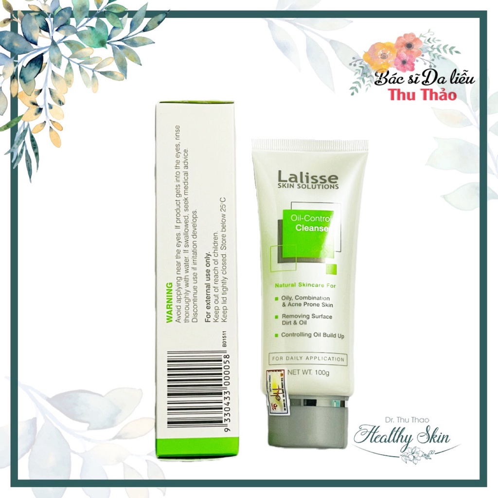 SỮA RỬA MẶT DÀNH CHO DA DẦU, MỤN– LALISSE OIL-CONTROL CLEANSER