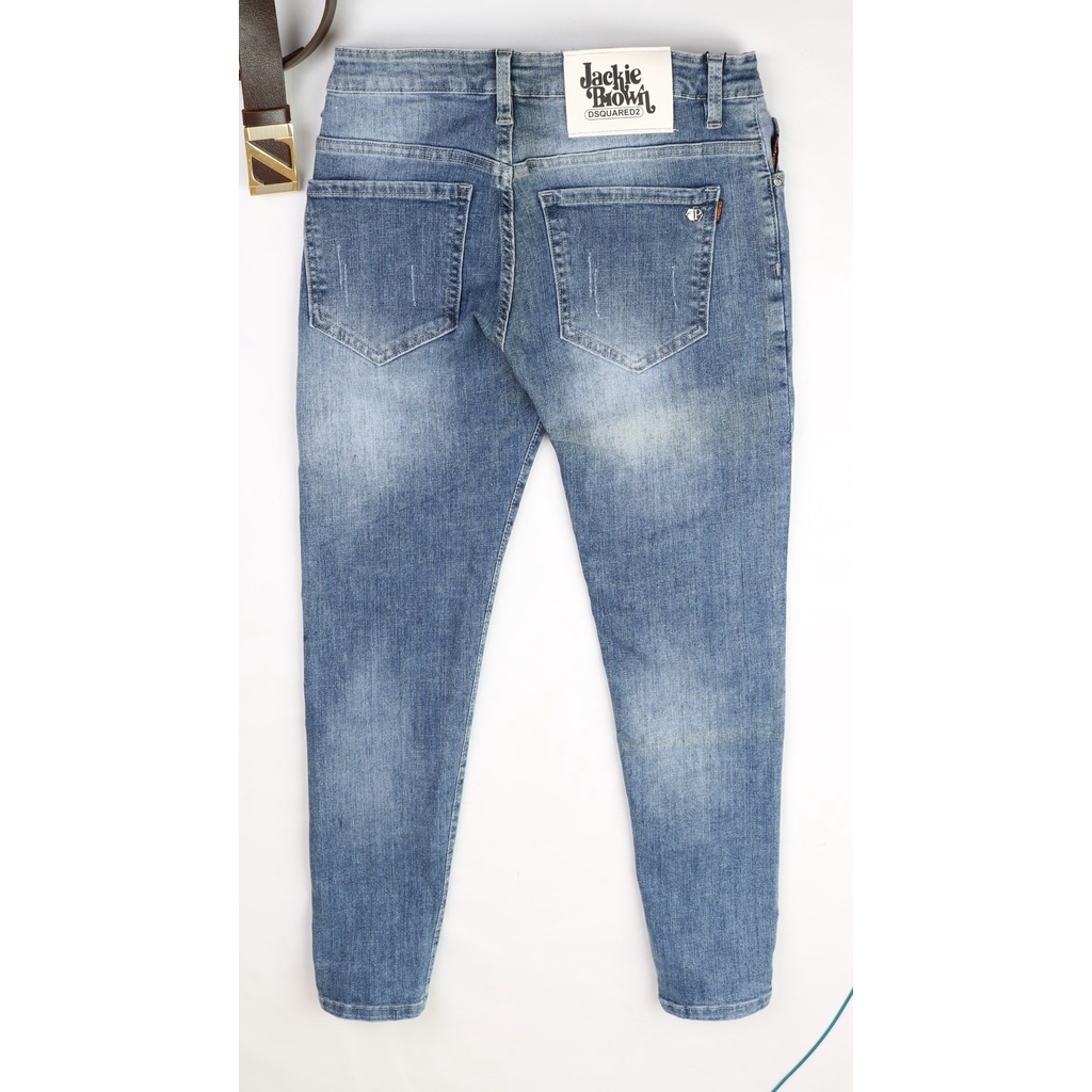 Quần jean nam xanh bạc MK 0164 chất bò cao cấp vải không ra màu form ôm Slimfit quần jeans phong cách Hàn Quốc