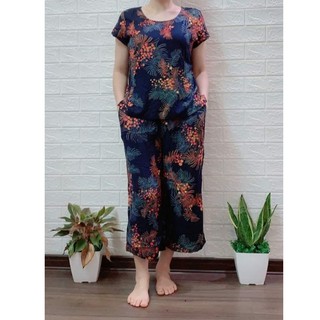 [FREE SHIP 50K-300K] BỘ LANH LỤA ỐNG  RỘNG CHO CÁC BÀ , CÁC MẸ  [42 - 75KG]
