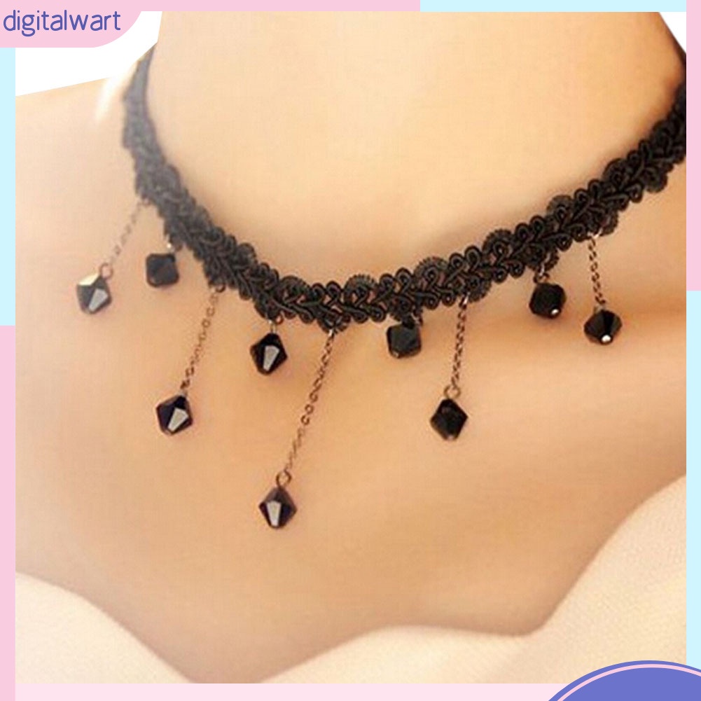 Vòng Cổ Ren Đính Hạt Thời Trang Nữ Tính