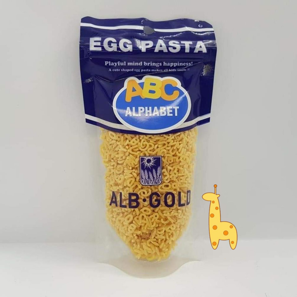 Mì Nui Trứng Tách Muối Egg Pasta Hình Chữ Cái ABC 90G Nhật Bản Cho Bé Ăn Dặm Thành Phần Tự Nhiên An Toàn