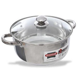 Nồi inox 3 đáy Sunhouse đường kính 26cm dùng được bếp từ