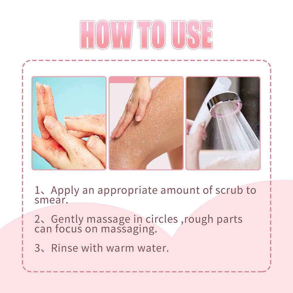 Eelhoe đào Niacinamide cơ thể chà Kem làm sạch sâu da đi cutin da chết điều trị mụn trứng cá dưỡng ẩm-ampere