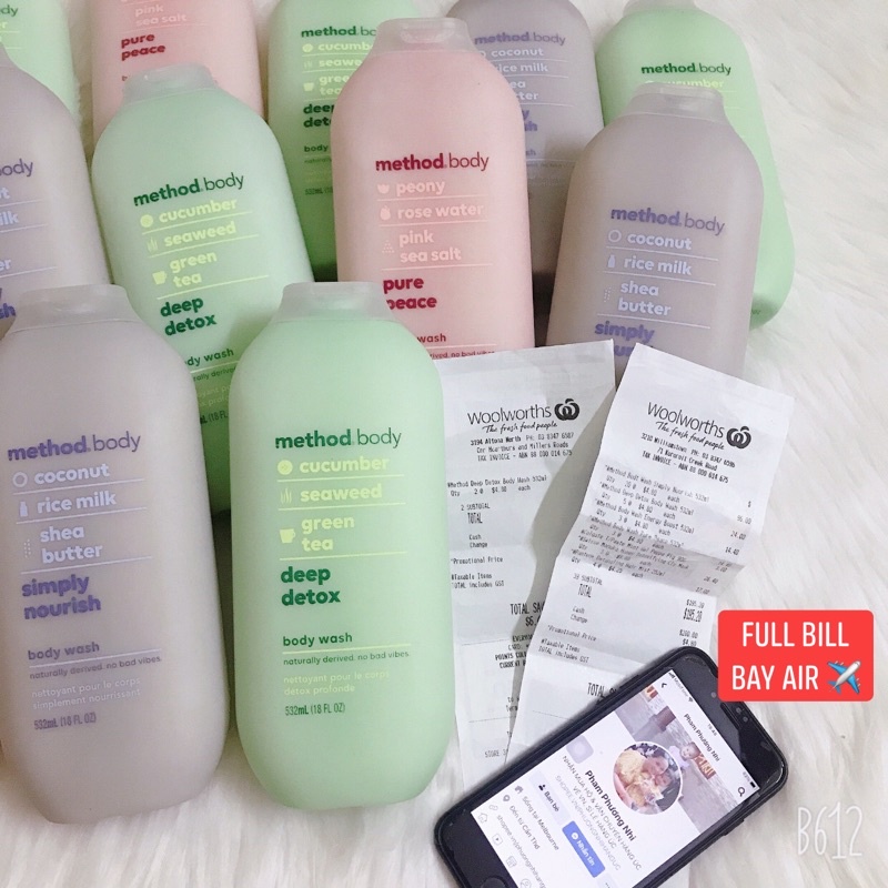 SỮA TẮM NỘI ĐỊA ÚC METHODBODY - HÀNG CÓ BILL BAY AIR ✈️ | BigBuy360 - bigbuy360.vn