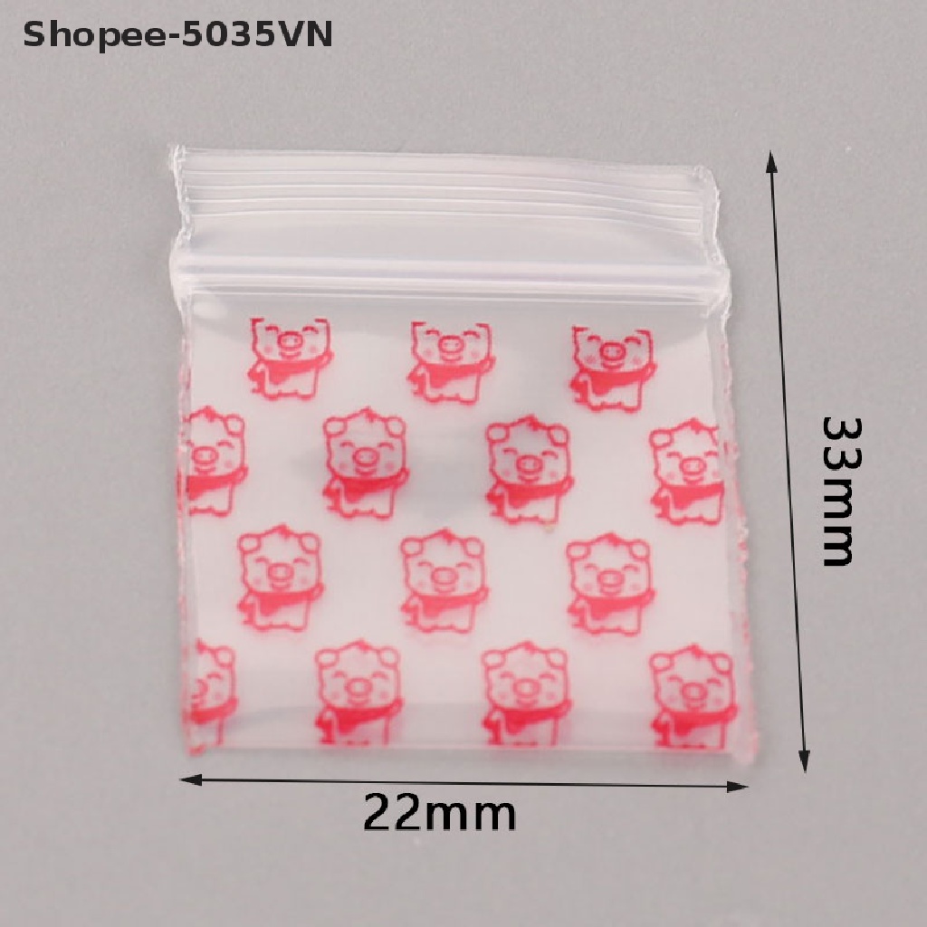 Set 100 Túi Zip Nhựa Mini Đựng Thuốc akindofstar1.vn