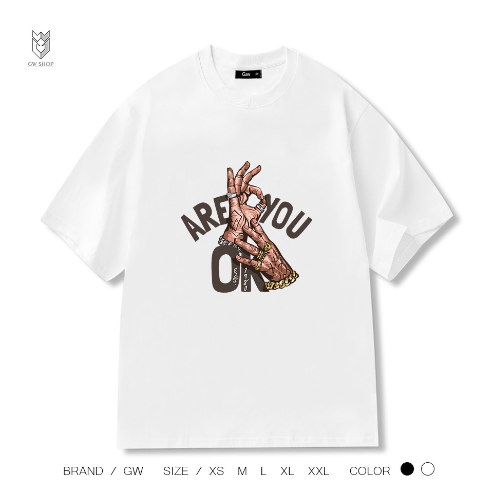 【FREE SHIP】Áo Thun nam nữ unisex Are You Ok, áo phông cotton ngắn tay cổ tròn - GW Shop