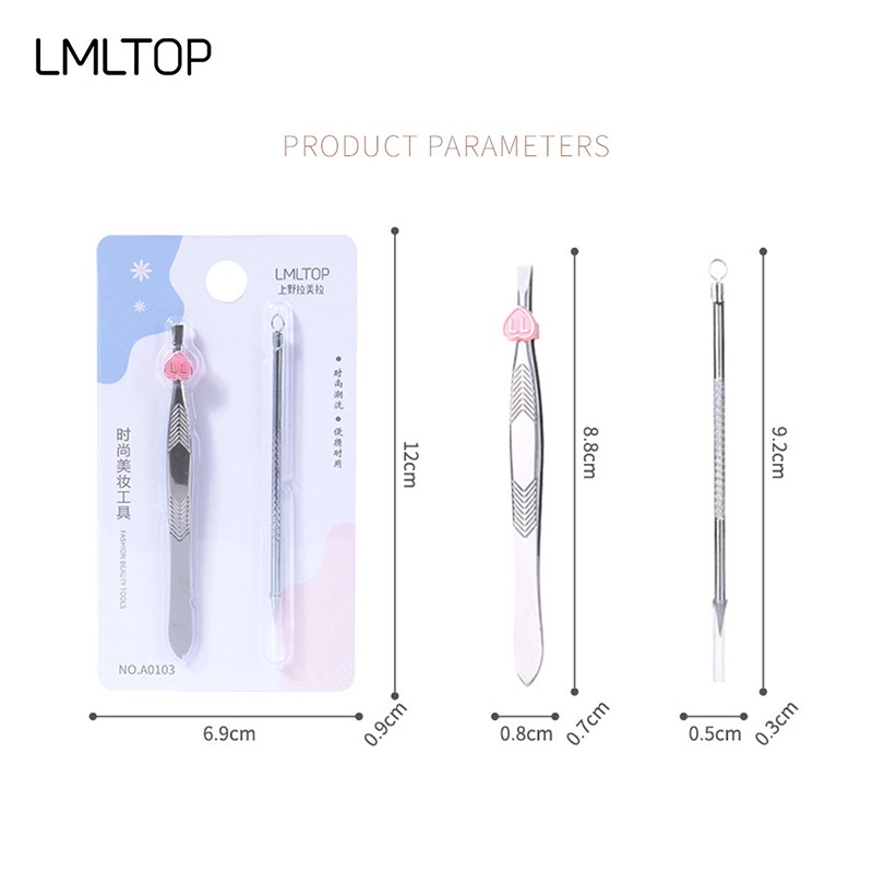 Set Cái Nhíp + Que Nặn Mụn Lameila LMLTOP - Sản phẩm tẩy lông |  TheFaceHolic.com