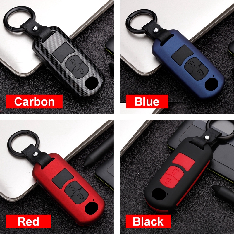 Mazda Car Key Cover ABS Silicone Car Remote Key Case Fob Cover For Mazda 2 3 6 Atenza Axela CX3 CX3 CX5 CX5 CX 5 CX7 CX8 CX9 MX5 keychain