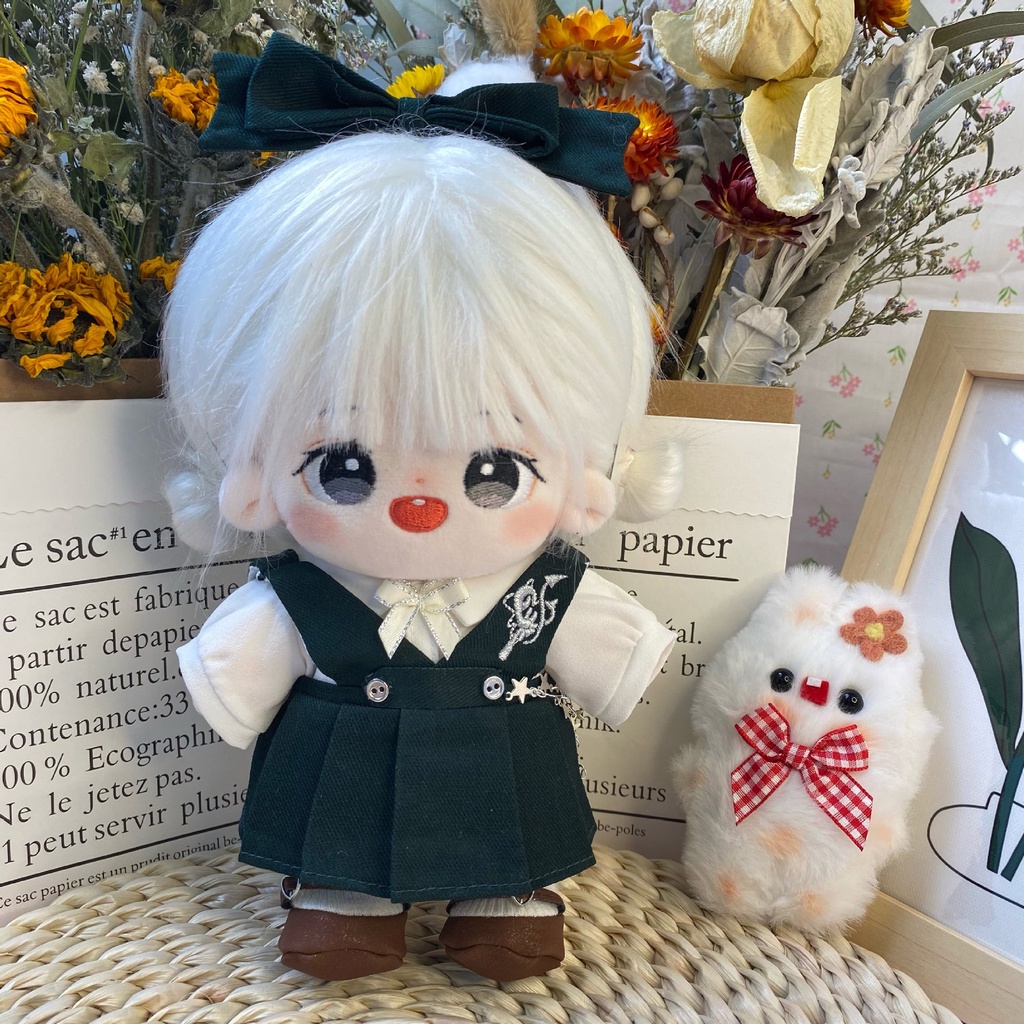 [ORD] Doll tóc tơ không thuộc tính 20cm 30cm - Búp bê tóc tơ trắng chân dài kèm outfit 20cm