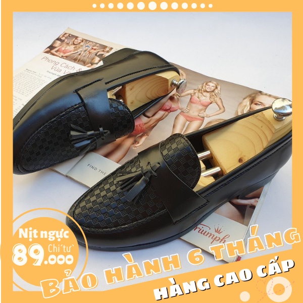 Tuyển Sỉ CTV Giày Tây Chuông Caro Phong Cách Hàn Quốc - Ảnh tự chụp