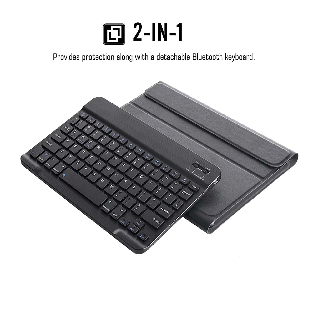 Backlit Wireless Keyboard for Samsung Galaxy Tab A 10.1 Tab A 10.5 A8.0 Cover PU Leather Stand Case with Pencil Holder