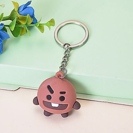 Móc Khóa Hình Nhân Vật BT21 Ban Nhạc BTS Dễ Thương Mẫu Ngẫu Nhiên