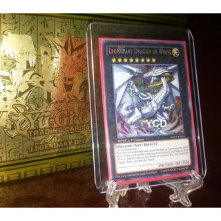 Thẻ bài yugioh chính  hãng Legendary Dragon of White –Prismatic Secret Rare
