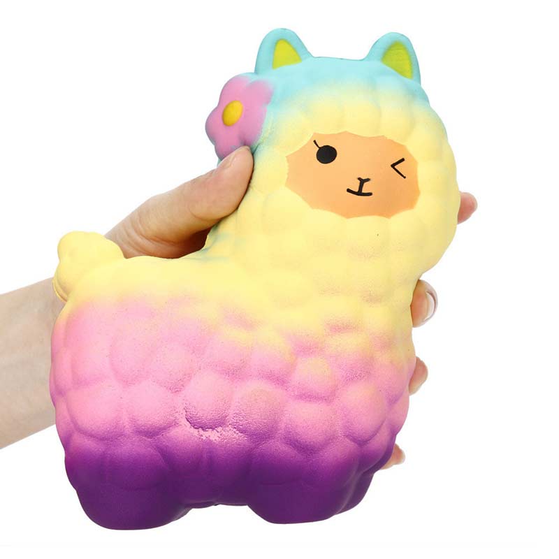 Đồ Chơi Squishy Hình Con Cừu Màu Galaxy