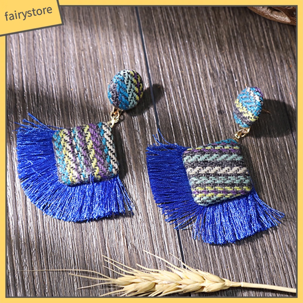 Bông tai dáng dài tạo hình độc đáo thời trang cho nữ