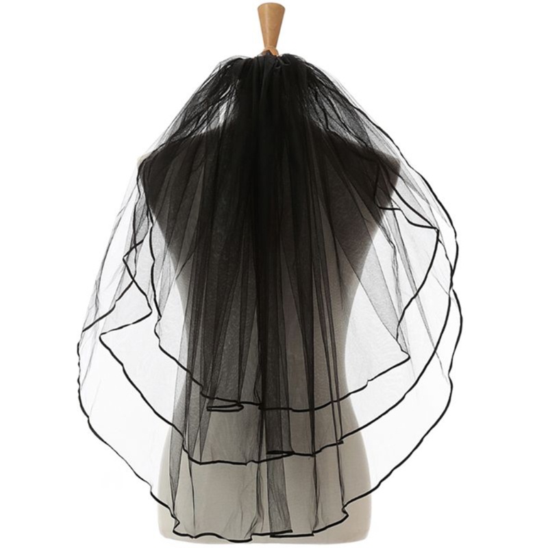 Mạng Che Mặt Bằng Vải Tuyn Kèm Lược Cài Dài Cho Cô Dâu