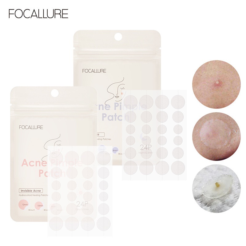 Set 24 miếng dán Focallure hỗ trợ giảm mụn không thấm nước chăm sóc da hiệu quả