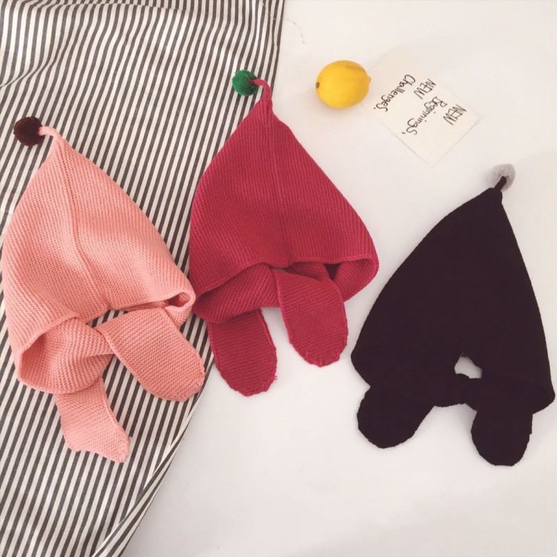 Mũ len đan kèm khăn choàng cổ giữ ấm đáng yêu dành cho bé balo local brand | BigBuy360 - bigbuy360.vn