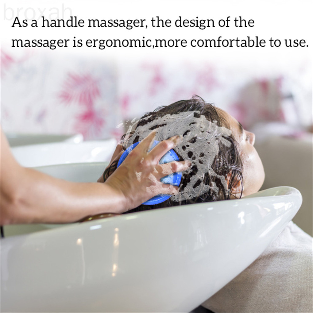 [Hàng mới về] Lược silicon mềm mát xa chăm sóc da đầu chuyên dụng