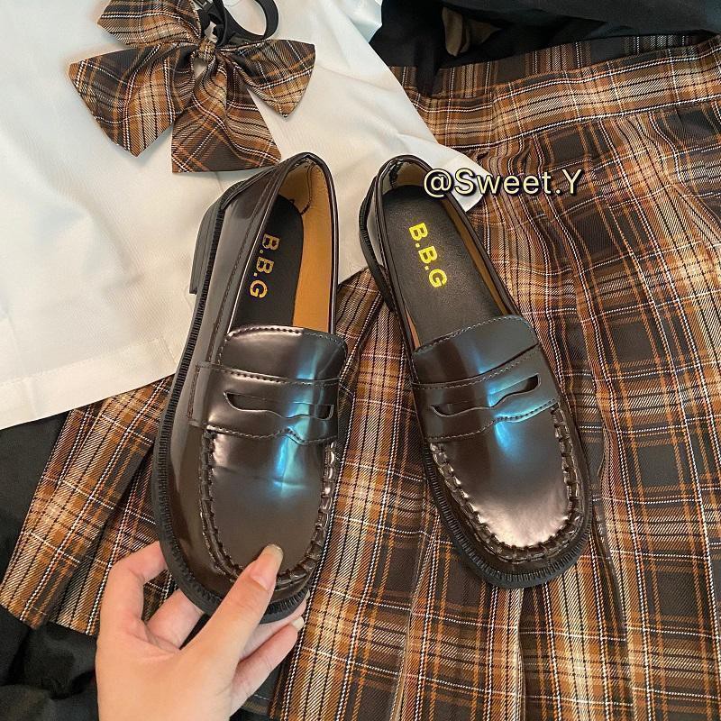 bán hàng trực tiếp tại nhà máy giá đặc biệtJapanese small leather shoes female British JK uniform Skipfour single