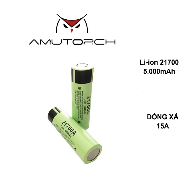 Pin sạc  AMUTORCH NCR 21700 5000mAh