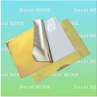 Decal Xi Bạc Bóng Gương / Xi Vàng Gương / Xi Bạc Nhôm Mờ ( 50m )