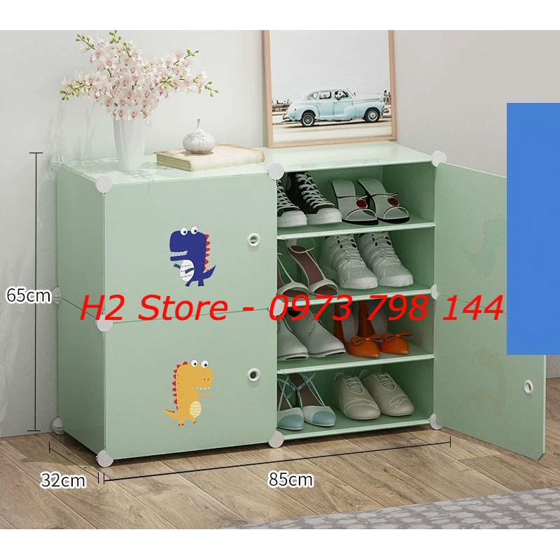 TỔNG KHO TỦ NHỰA LẮP GHÉP ĐỂ GIÀY 8 Ô (chia ô) BỘ CỐM CỬA KHỦNG LONG