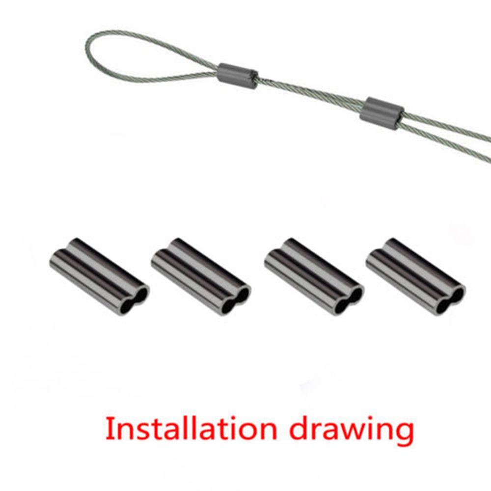 Bộ 100 Ống Đồng Nối Dây Câu Cá 8 / 10mm