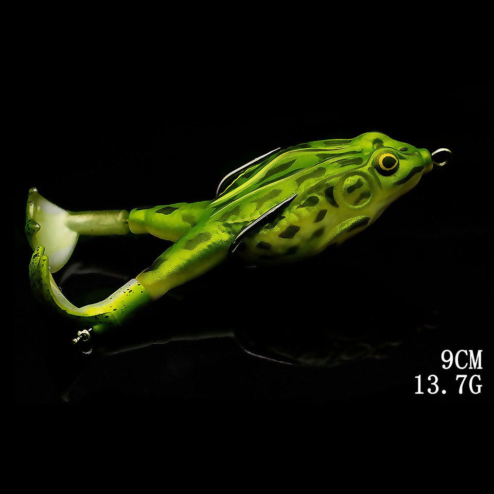 Mồi câu cá giả ếch mềm 9CM 13.7G