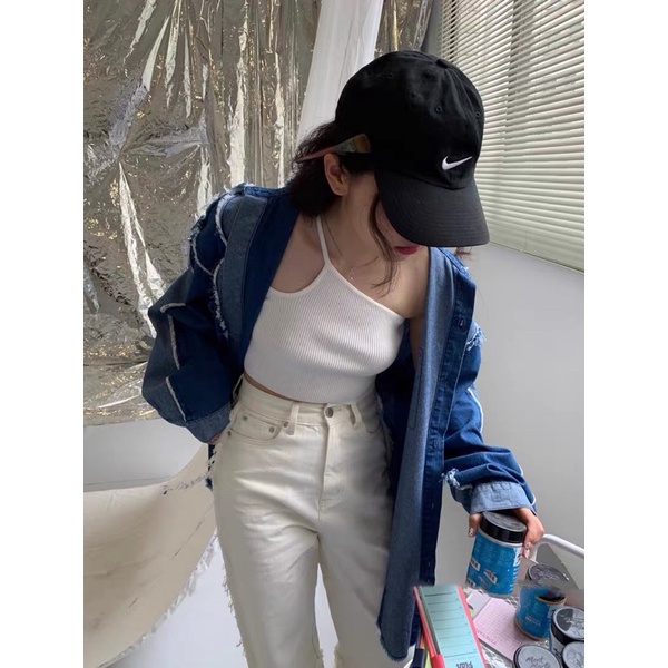 Áo Croptop Nữ Hai Dây Lệch Vai - Tharo Clothing [AO00005]