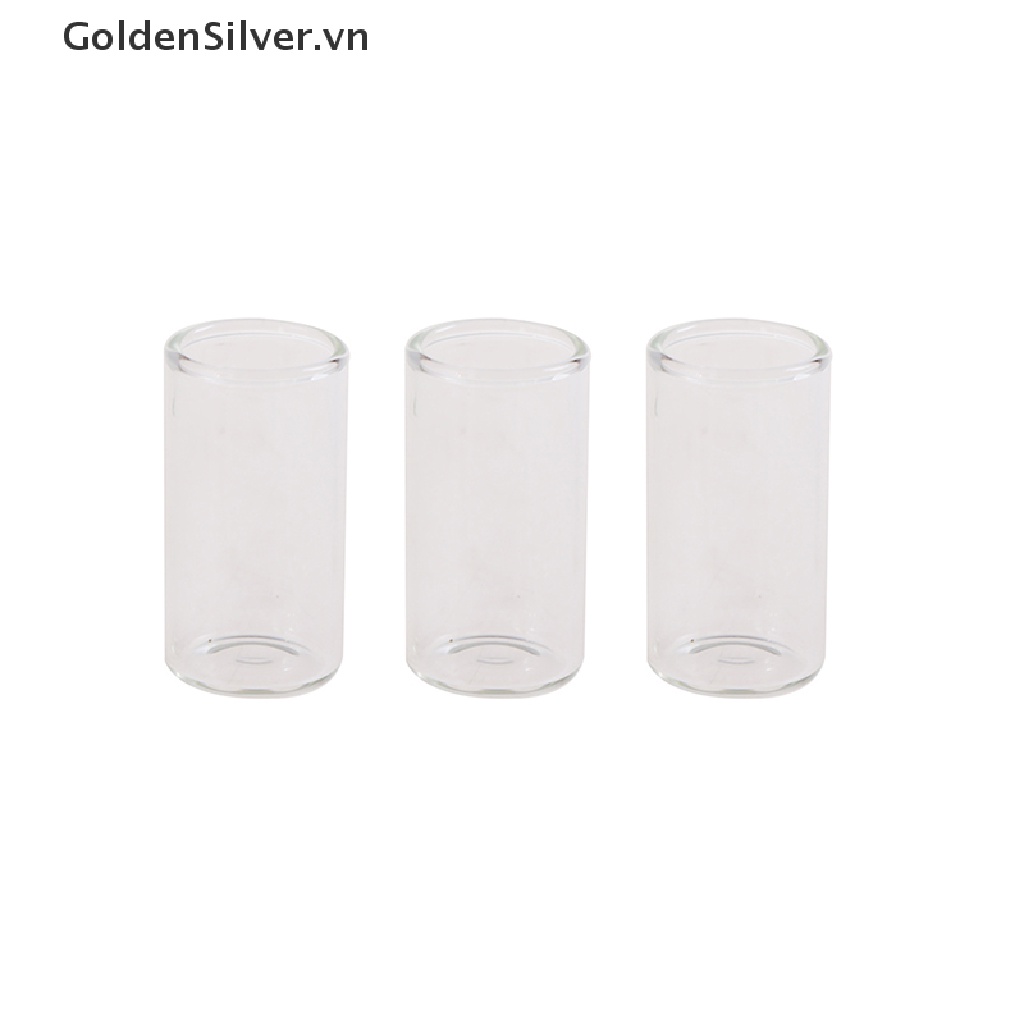 Bộ 3 Bình Thủy Tinh Đựng Nước Chấm Trang Trí Nhà Búp Bê Tỉ Lệ 1: 12