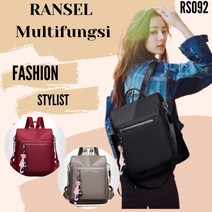 Ba Lô Đen Nhập Khẩu Hàn Quốc U7U2 Đơn Giản Thời Trang Thanh Lịch Dành Cho Nữ Tuổi Teen