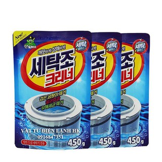 Bột tẩy vệ sinh lồng máy giặt Hàn Quốc - gói 400g - 450g
