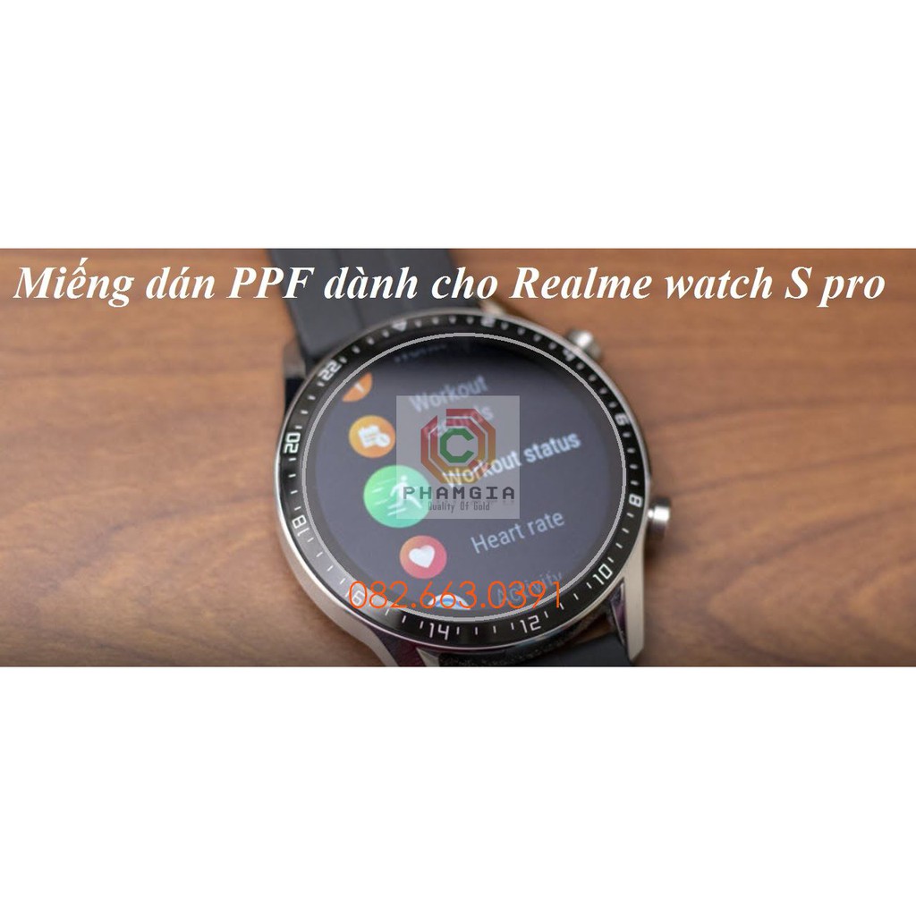 [Mua 1 tặng 1]Dán PPF Realme Watch S pro loại nhám, bóng siêu bền