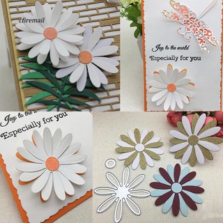 Khuôn cắt giấy kim loại hình hoa cúc đẹp mắt