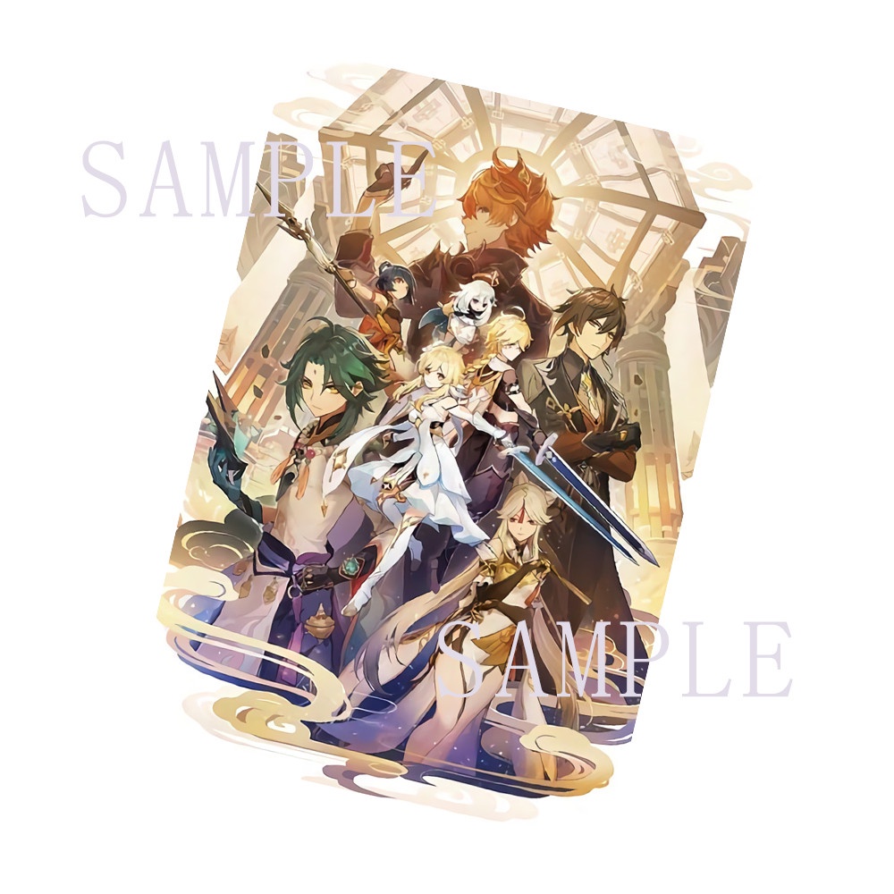 Card bo góc in hình NHÂN VẬT game GENSHIN IMPACT ảnh thẻ bo viền 5*8cm