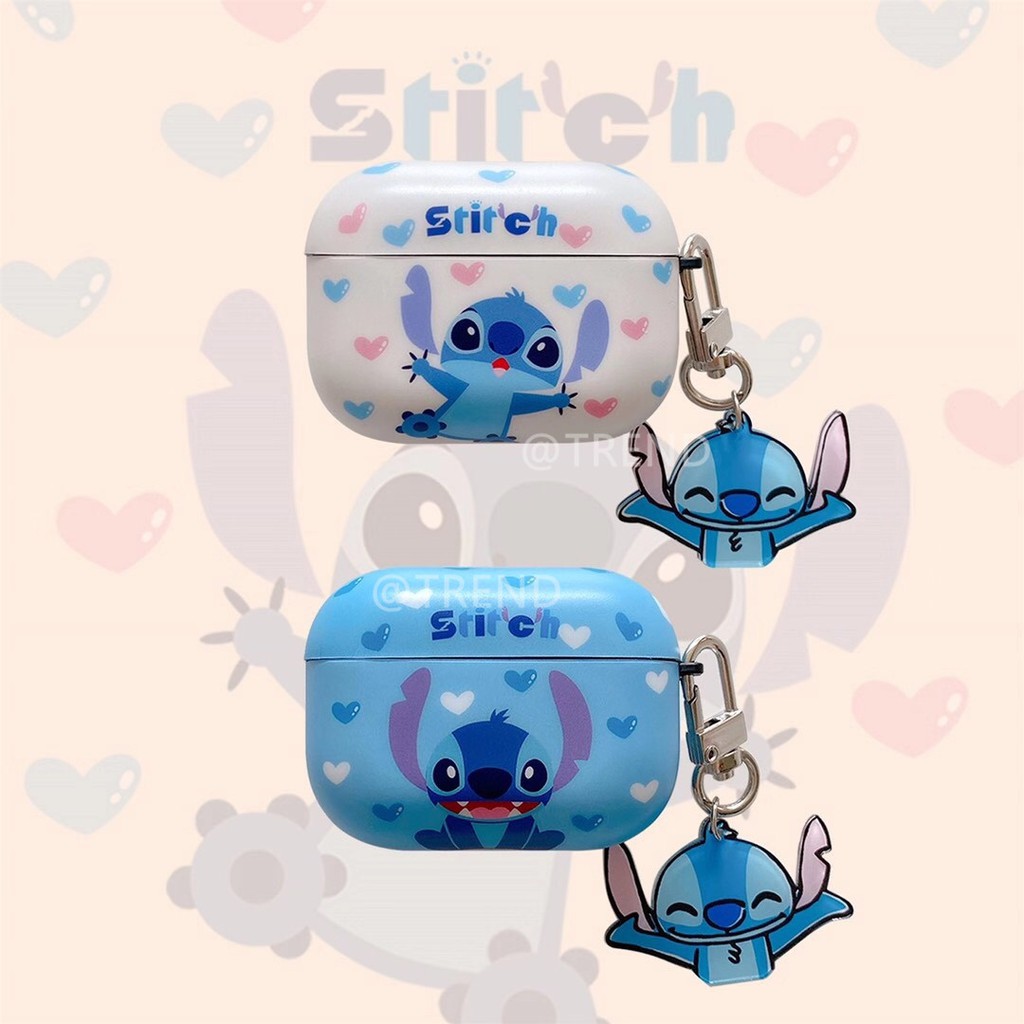 Cartoon funny stitch Wireless Bluetooth Earphone Case for airpods 1 2 silicone soft cover airpods pro Accessories Case Cover