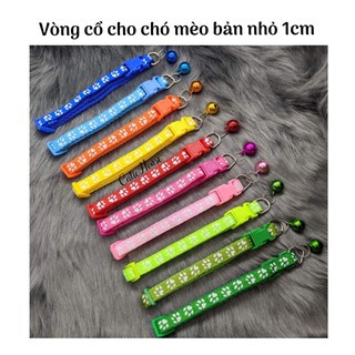 Vòng cổ 2 lớp, có chuông cho chó mèo - Nhiều màu giá rẻ