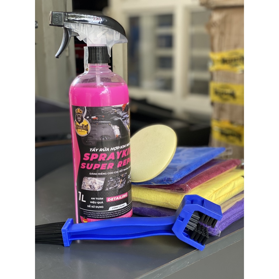 Sprayking Repair 1L_Nước hồng tẩy rửa lóc máy xe