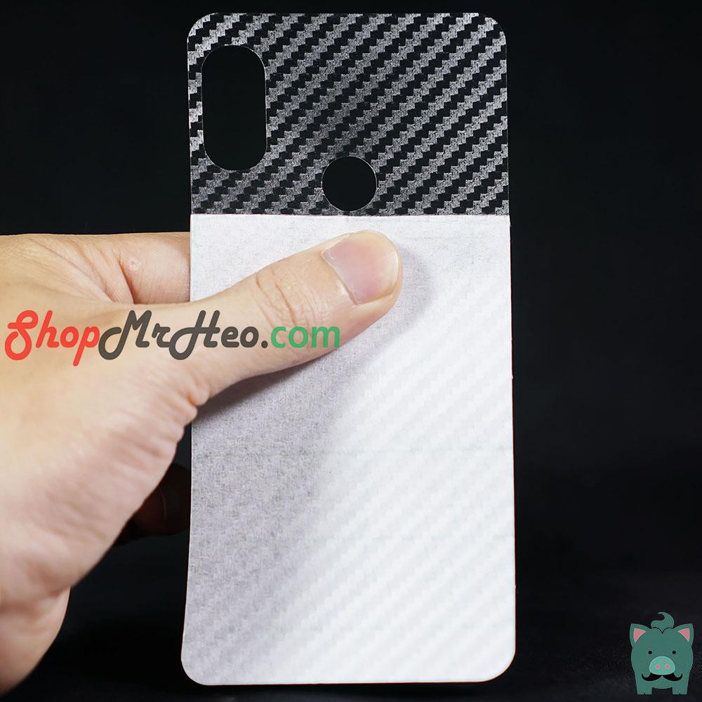 Miếng dán lưng vân carbon Xiaomi Mi 6X