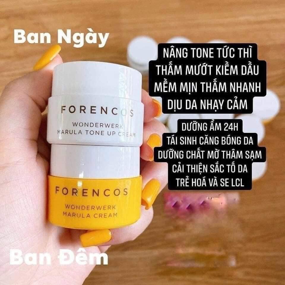 Kem Dưỡng Trắng Da Ngày Đêm Forencos Wonderwerk Marula Tone Up Cream Mini 10ml