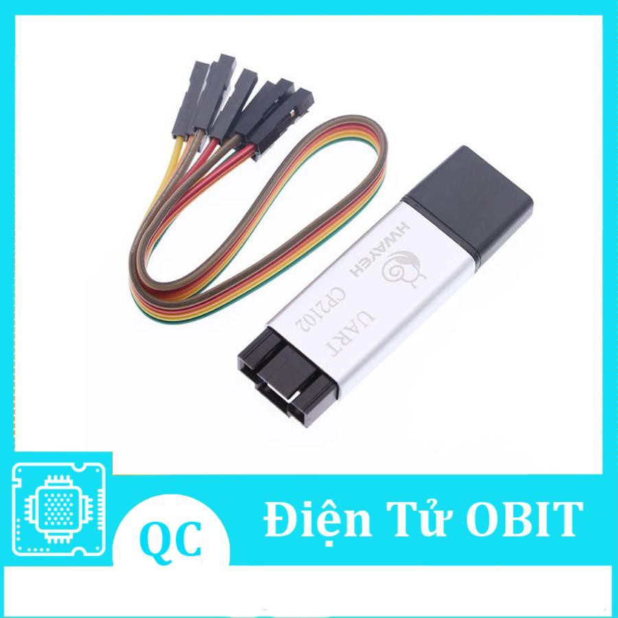 Mạch Chuyển Đổi USB to TTL CP2102 Vỏ Nhôm