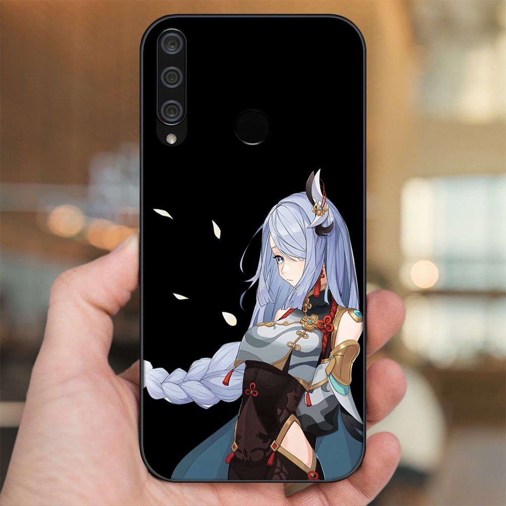 Ốp lưng Huawei Y6P viền đen in hình Shenhe Genshin Impact