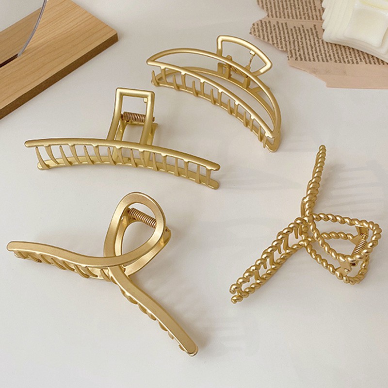 Kẹp Tóc Kim Loại Hình Cá Mập Phong Cách Hàn Quốc