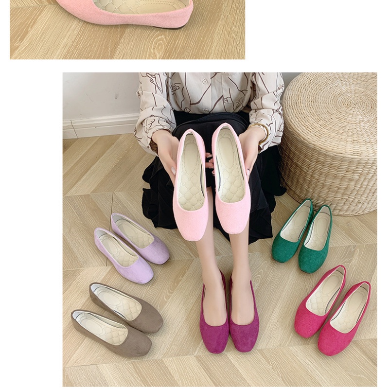 Giày Lười Da Lộn Plus Size 35-43