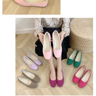 Giày Lười Da Lộn Plus Size 35-43
