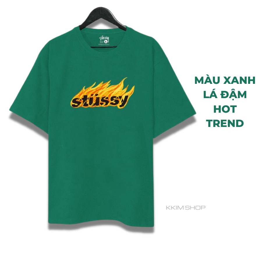 Áo Thun Tay Lỡ STUSSY, áo phông unisex Form rộng oversize, chất liệu Cotton. KKIMShop