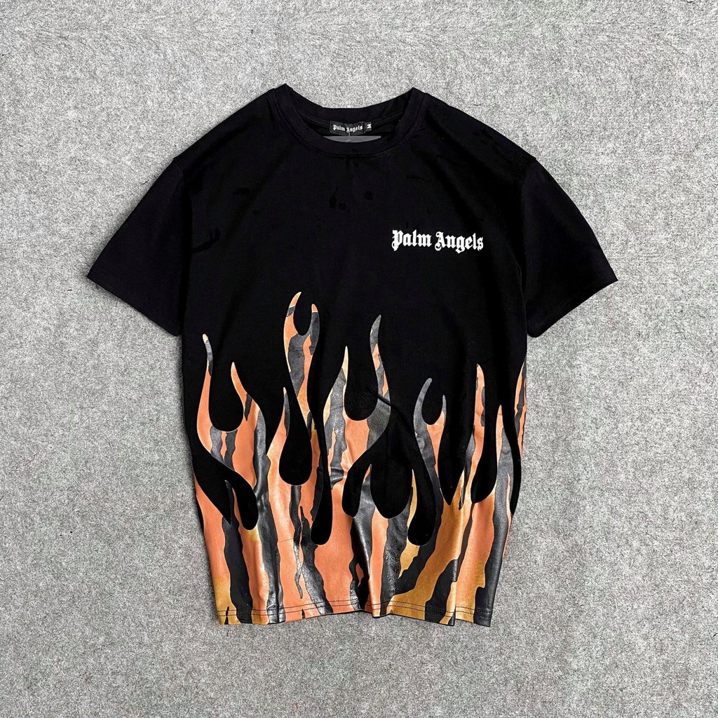 [Mã SKAMSALE07 giảm 10% TỐI ĐA 100K đơn150K] Áo thun tay lỡ Palm Angles Firestarter , áo thun nam nữ unisex , MSW Town