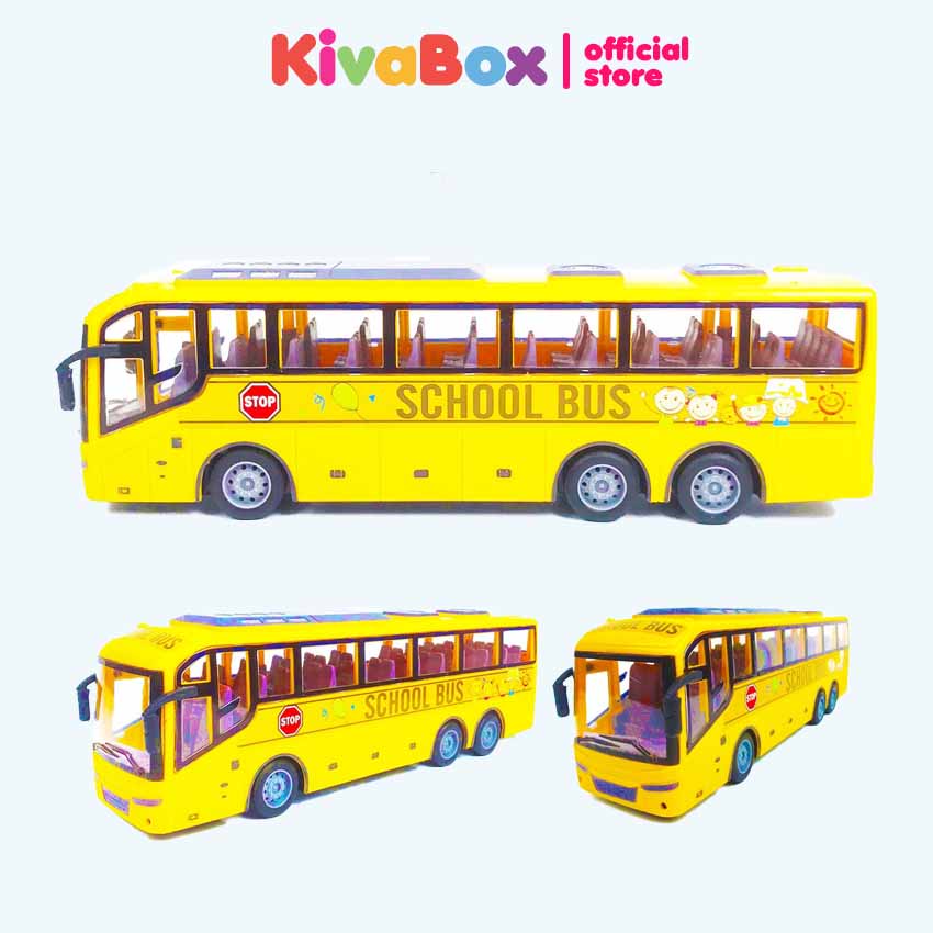 Xe bus điều khiển từ xa Kivabox loại xe điều khiển, nhựa ABS siêu bền, thiết kế tinh xảo siêu đẹp