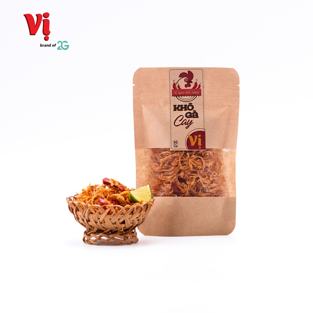 (Combo) 5 Khô Gà Cay Vị - Túi 50g | BigBuy360 - bigbuy360.vn